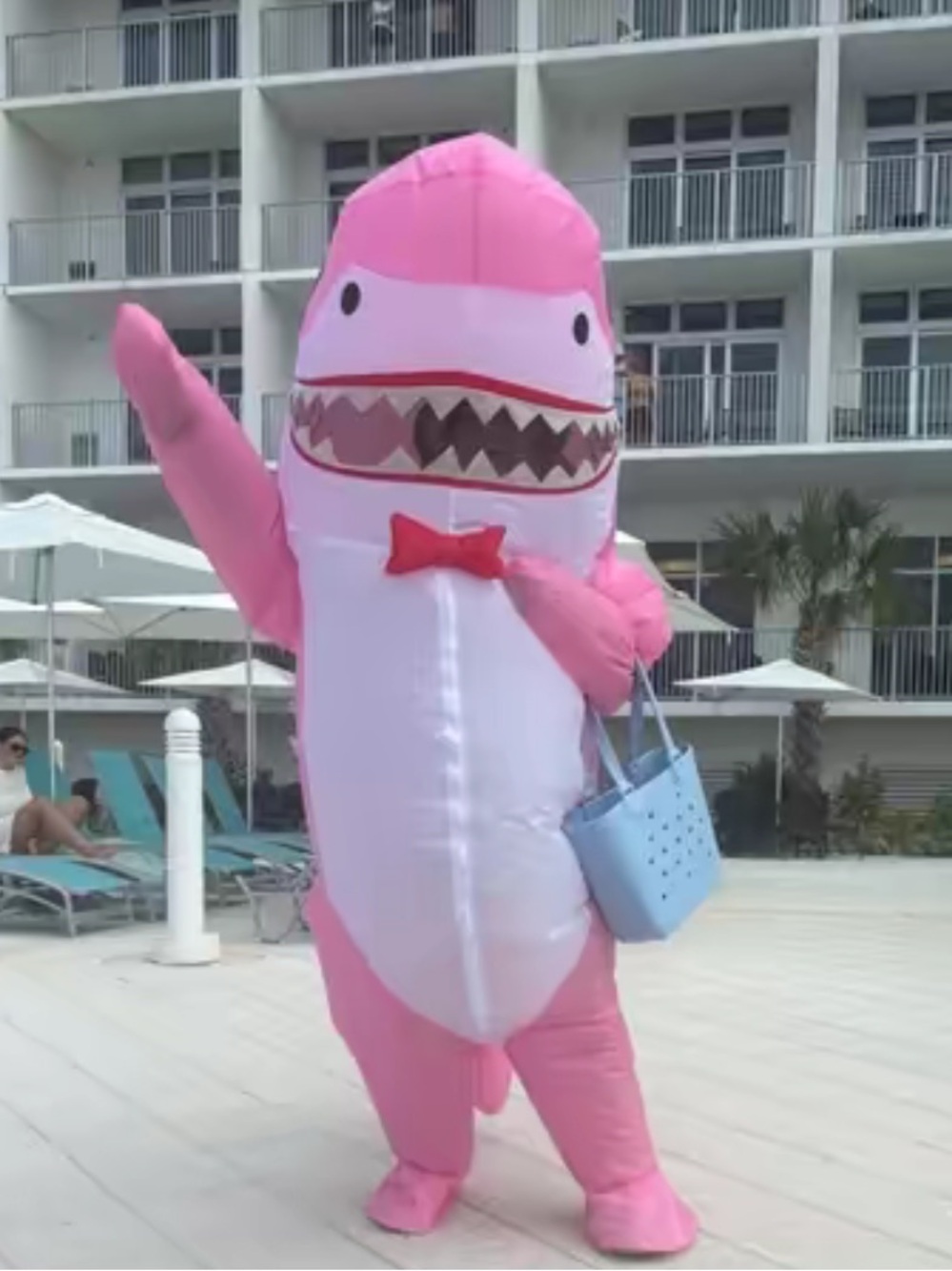 Pink Shark Adult Costume